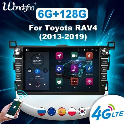 Carplay 2 din Android 10 Car radio For Toyota RAV4 RAV 4 2013-2019 GPS Navigation 8" autoradio Multimedia auto Stereo bluetooth