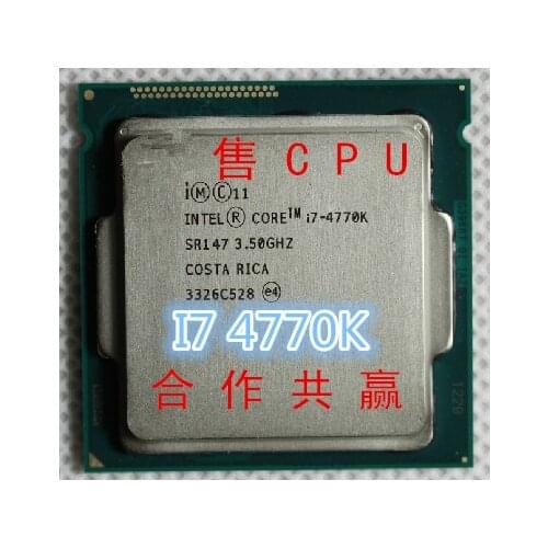 Intel Core i7 4770K i7-4770K SR147 3.5GHz Quad-Core CPU Intel I7-4770K Desktop Processor free ship
