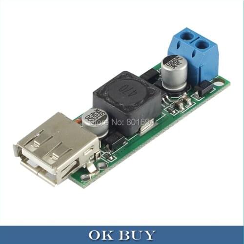 DC-DC Non-isolated Voltage Step Down Converter 6-35V to 5V 3A USB Car Phone Charger Solar Regulator Power Supply Module