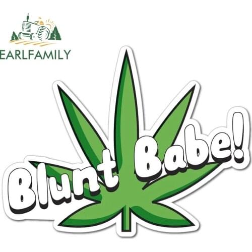 EARLFAMILY 13cm x 10.2cm for Blunt Babe Car Sticker DIY Motorcycle Stickers Fashion Fine Decal Vinyl Car Wrap Car Styling Decor