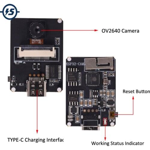 ESP32-CAM2 Development Board Test Board Bluetooth+WiFi IoT Module Configure OV2640 Camera
