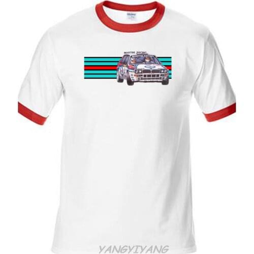 Mens Lastest Simple Style T Car Rally Shirt Mens Turbo Lancia World Che Guevara T Shirt High Quality Personality
