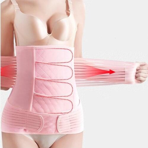 Cotton Postpartum Abdomen Belt Gauze Body Sculpting Pregnant Women Abdomen Support Waist Reduction Abdominal Fat Waist Clothes