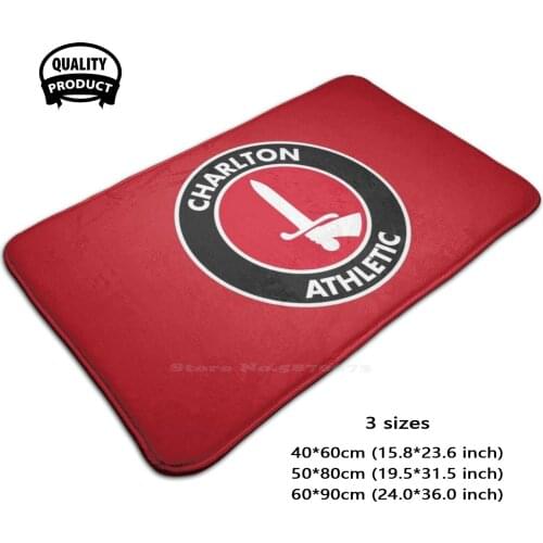 Charlton Athletic Logo Door Mat Foot Pad Home Rug Charlton Athletic City United Football Soccer English England London