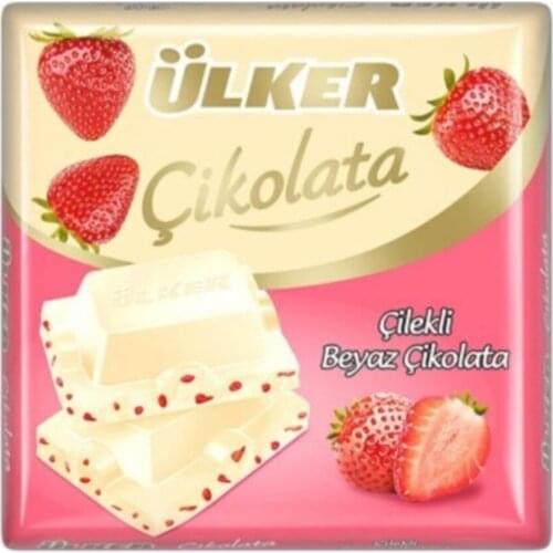 Strawberry White Black Chocolate 60 g 6 PCs