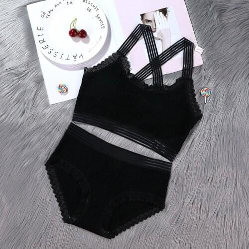 Women Bra And Panties Set Push Up Bra Sports Seamless Underwear Active Bra Top Lace Female Lingerie Set Fitness Top