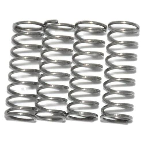 10pcs compression spring 304 stainless steel feeder spring anti corrosion 0.6*8mm diameter 10-50mm length