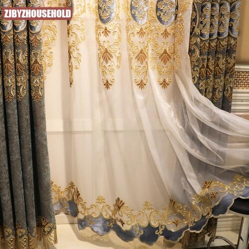 Continental Jane European Bedroom Curtains Shading Palace Thimphu Luxury Villas Luxurious Peacock Blue Hall Living Room Curtains