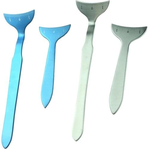 Korean Horizontal Silkworm Ruler Horizontal Silkworm Pad Measuring Instrument Straight Arc with Scale Measuring Ruler