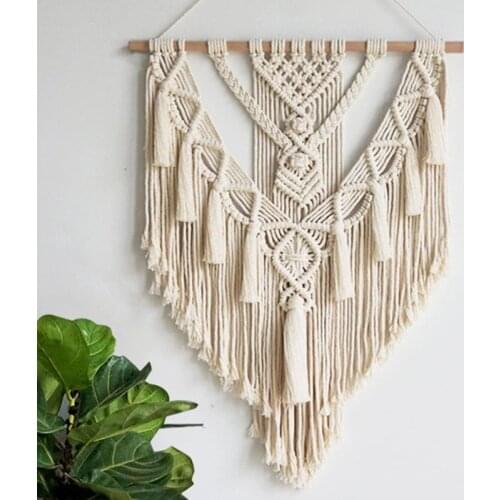 Macrame Wall Hanging Tapestry Wall Decor Boho Chic Bohemian Woven Home Decoration