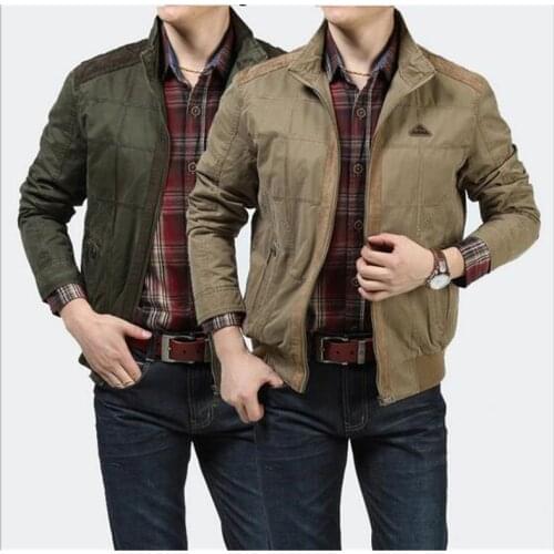New Mens Jacket Plus 4XL size Loose cotton Military Men New Spring mens Casual Coats warm Military Jackets