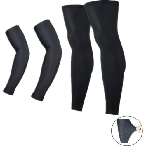 Men Women UV Protection MTB Bike Bicycle Cycling Arm Warmers And Leg Warmers Sports Running Sun Arm Sleeves Leggings