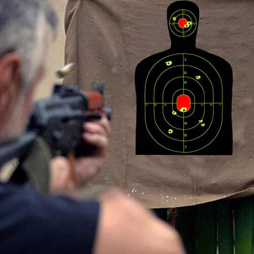 Hunting Training Target Paper Jam Paper Fluorescent Self-Adhesive Shooting Gun Target Paper Portable Fluorescence Target Sticker