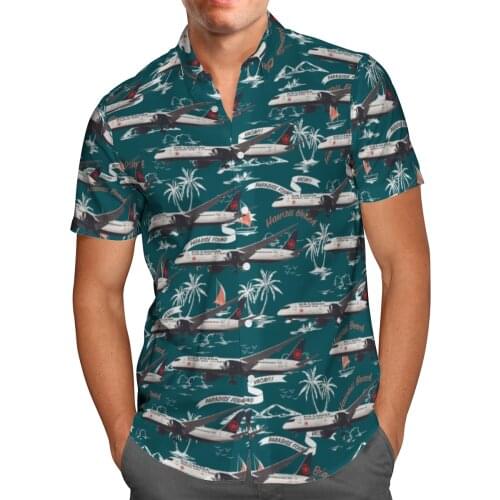 Cool Plane 3D Beach Breathable Hawaii Summer 2021 Shirt Short Sleeve Shirt Streetwear Oversized Chemise Hombre Blusa Masculina-9
