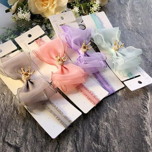 Lovely Baby Headband Elastic Lace Bowknot Crown Headwrap Headwear Turban Princess Headdress Photo Prop Kid Hair Accessories Gift