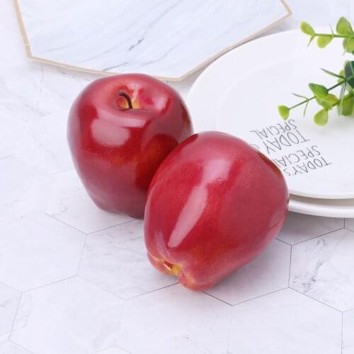 Realistic Lifelike Artificial Fruit Red Delicious Kitchen Fake Display Food Decorative Craft
