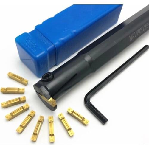 1PCS MGIVR3125-1.5 MGIVR3125-2 MGIVR3125-3 MGIVR3125-4 HSS CNC hole turret tool holder + 10PCS MGMN150/200/300/400 cutting tools