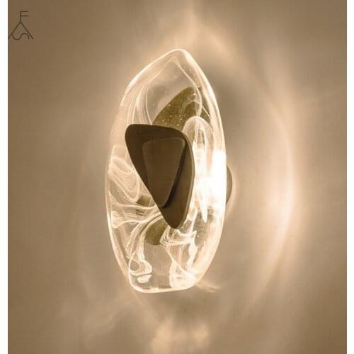 Luxury Modern Minimalist Crystal Wall Lamp Study Bedroom Bedside Light Decoration Aisle Living Room Background Wall Led Lamp