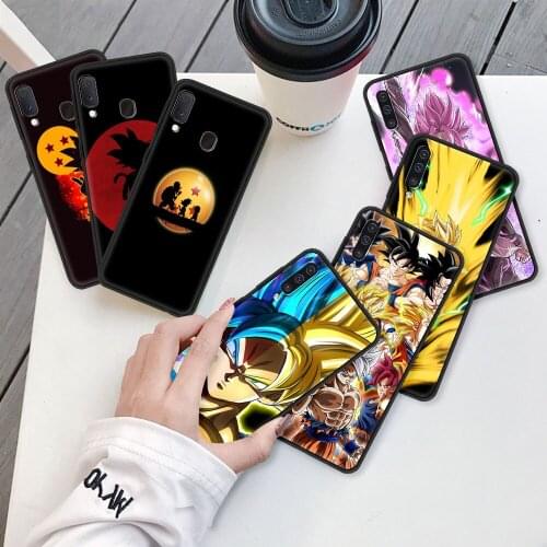Luxury Phone Case for Samsung Galaxy A50 A70 A10 A20e A30 A40 A20s M31 M51 M30s Black Soft Edge Cover Son Gokus D-Dragon-Ball