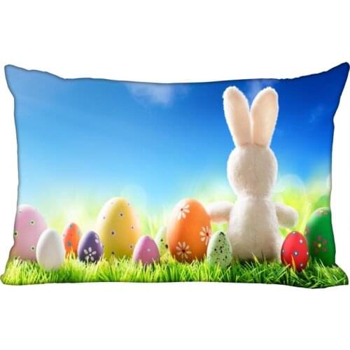 ShunQian Easter Pillow Case High Quality Rectangle Zipper Pillowcase Wedding Decorative Pillow Cover Gift For Children