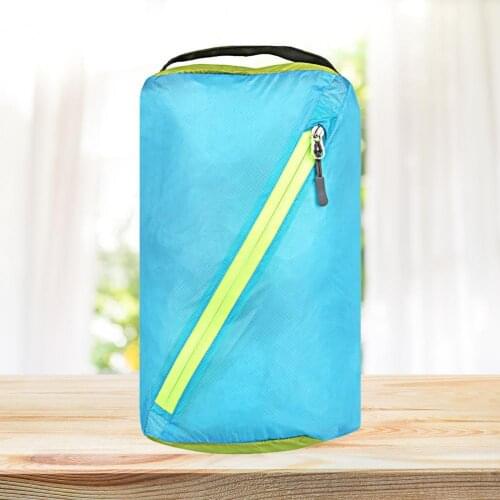 Storage Pouch Zipper Design Anti-greasy Sturdy Travel Clothing Organizing Bag for Hiking Outdoor Camping Picnic Travel Beach Sp