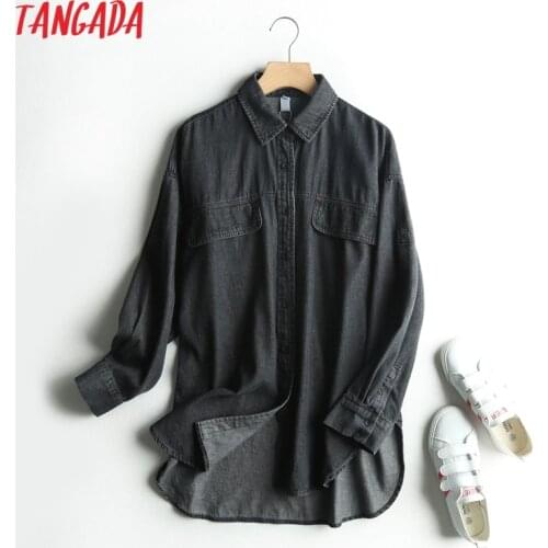 Tangada Womens Black Shirts