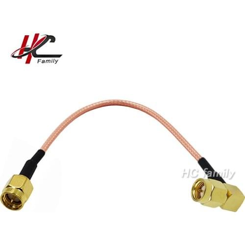 Extension SMA right angle SMA Male plug to straight SMA Male plug RG-316