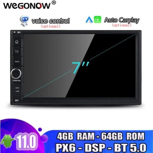 PX6 2Din TDA7851 Android 10.0 For universal Car multimedia Player 4GB RAM 64GB 8 Core GPS map RDS Radio USB SD wifi Bluetooth5.0
