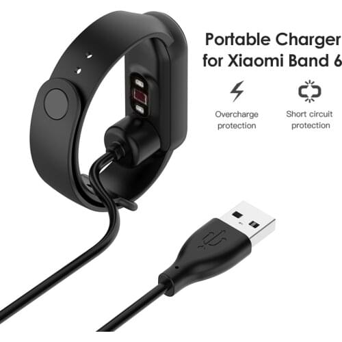 Usb Charging Cable Smart Watch Charger Base Accessory For Mi Band 6/6 Nfc/5/5 Nfc