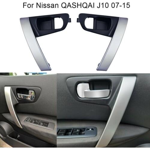 1Pair Car Inside Door Handles Left Right Set Part for Nissan QASHQAI J10 2007-2015 80944-JE50A 80945-JE50A