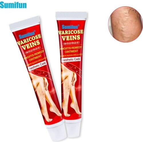 Sumifun 1pcs Varicose Veins Ointmnet Vasculitis Phlebitis Spider Cream Pain Relief Ointment Varicosity Angiitis Removal Plaster
