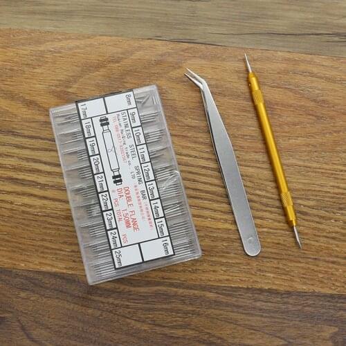 144PCS Stainless Steel Watch Band Spring Bars Strap Link Pins 8mm - 25mm +Link Removal Tool + Tweezers Repair Set