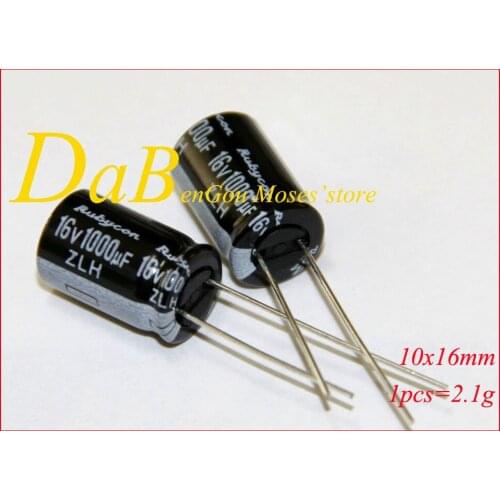 16v 1000uf 100% High quality Original New ZLH Electrolytic Capacitor Capacitance Radial 10x16mm