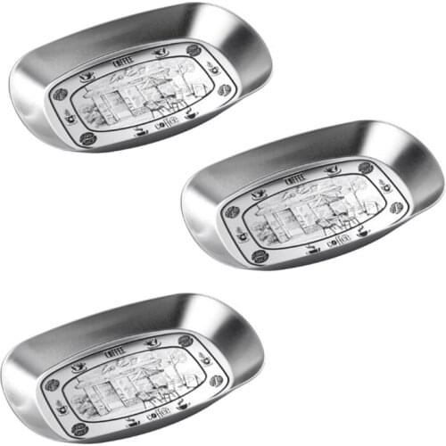 3PCS Nordic Retro Creative Small Tray Snack Plate French Fries Plate Hotel Tableware Pasta Plate Restaurant Dinner Plate