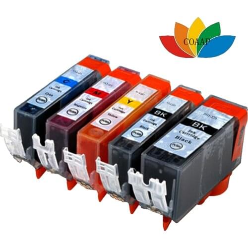 5pk PGI 220 CLI 221 compatible ink cartridge for canon Pixma ip3600 ip4600 ip4700 MP560 MP620 MP630 MP640 MP990 MX860 MX870