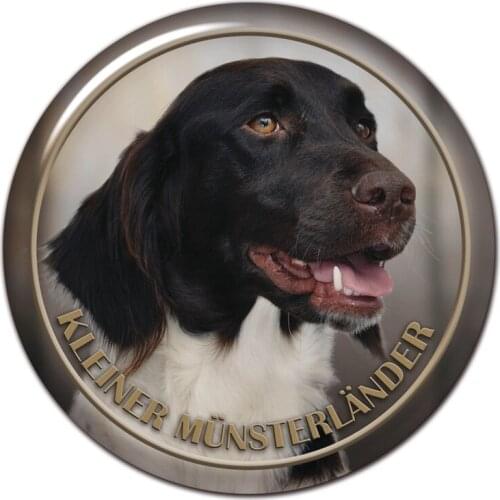 A0614# 13cm/17cm Removable Decal Kleiner Musterlan Dog Car Sticker Waterproof Accessories on Bumper Rear Window Laptop