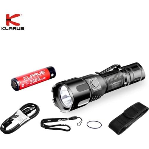 Klarus XT11UV USB Rechargeable Flashlight White light UV light 3* 365nm UV max 900 lumen torch 18650 2600mAh Li-ion battery