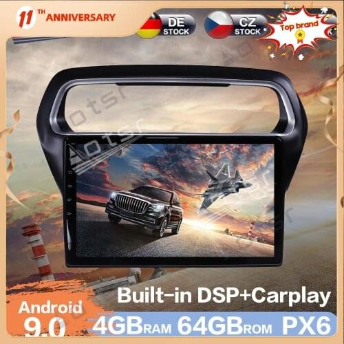 Android 10.0 Car Radio DVD Player GPS Navigation DSP Car Auto Stereo Video Multimedia DVD Player For Ford Escort 2015 2016-2018