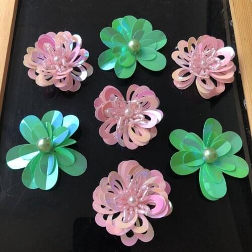 New style handwork nailing bead patch, hats and shoes sequins applique DIY accessories decorative patches