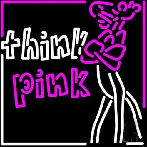 Decorative Light Think Pink Panter Neon Light Sign Restaurant Beer Bar Store Display Shop Wall light Enseigne Lumineuse Handmade