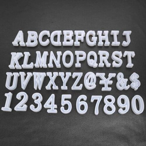 DIY Crystal Epoxy Silicone Mold English Letter Single Pinyin Handmade Pendant Keychain