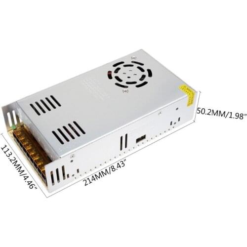 Switching power supply 24V 15A 360W single output input LED power supply transformer 220v 110v AC to DC 24V for cctv led light