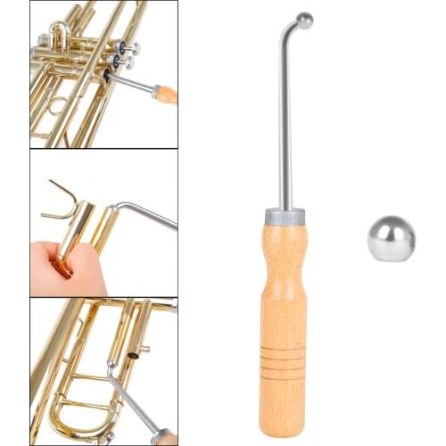 Trumpet Repair Tool Polished Maintenance with 2 Metal Balls Accessories Parts