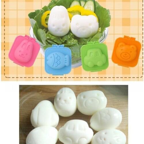 2pcs DIY Cooking Tools Bear Pentagram Rabbit Heart Boiled Egg Sushi Rice Bento Maker Sandwich Cutter Decorating Mould