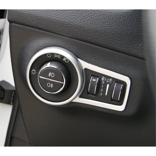Headlight Switch Button Decorative Cover Trim for Jeep Compass 2017+ Car Stickers Car Accessories Interiror Decoration Brand New
