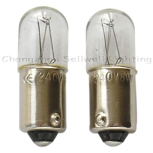 Miniature Lamp Bulb Lighting Ba9s T10x28 240v 5w Super Bright A025