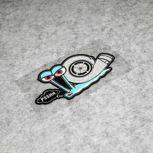 NO.S336 Cartoon Snail Turbo Modified Car Reflective Stickers Auto Sticker Car Decoration Decals Car Scratches Sticker