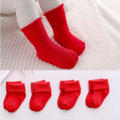 New baby socks thick warm for 0-3 years old children newborn baby socks