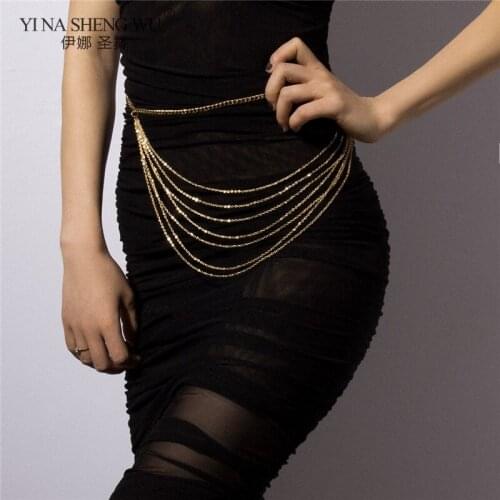 Bohemia Style Women Retro Belts Waistbands All-match Multilayer Long Tassel For Party Jewelry Belly Dance Waist Chain Belt New