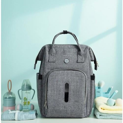 Baby Diaper Backpack Ozone Sterilizer Bag Multifunctional Large Mummy Bag Baby bottle sterilizer